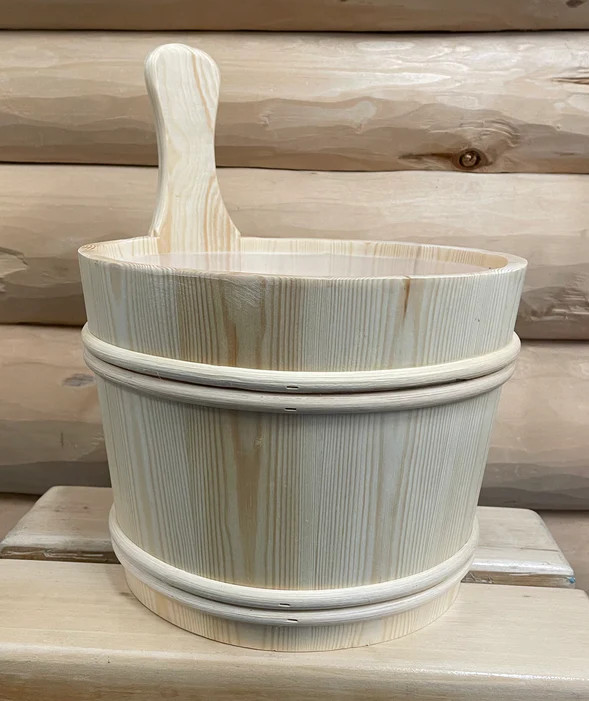 Pine bucket is fine.